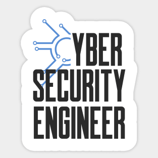 Cyber Security Engineer Blue Circuits Sticker